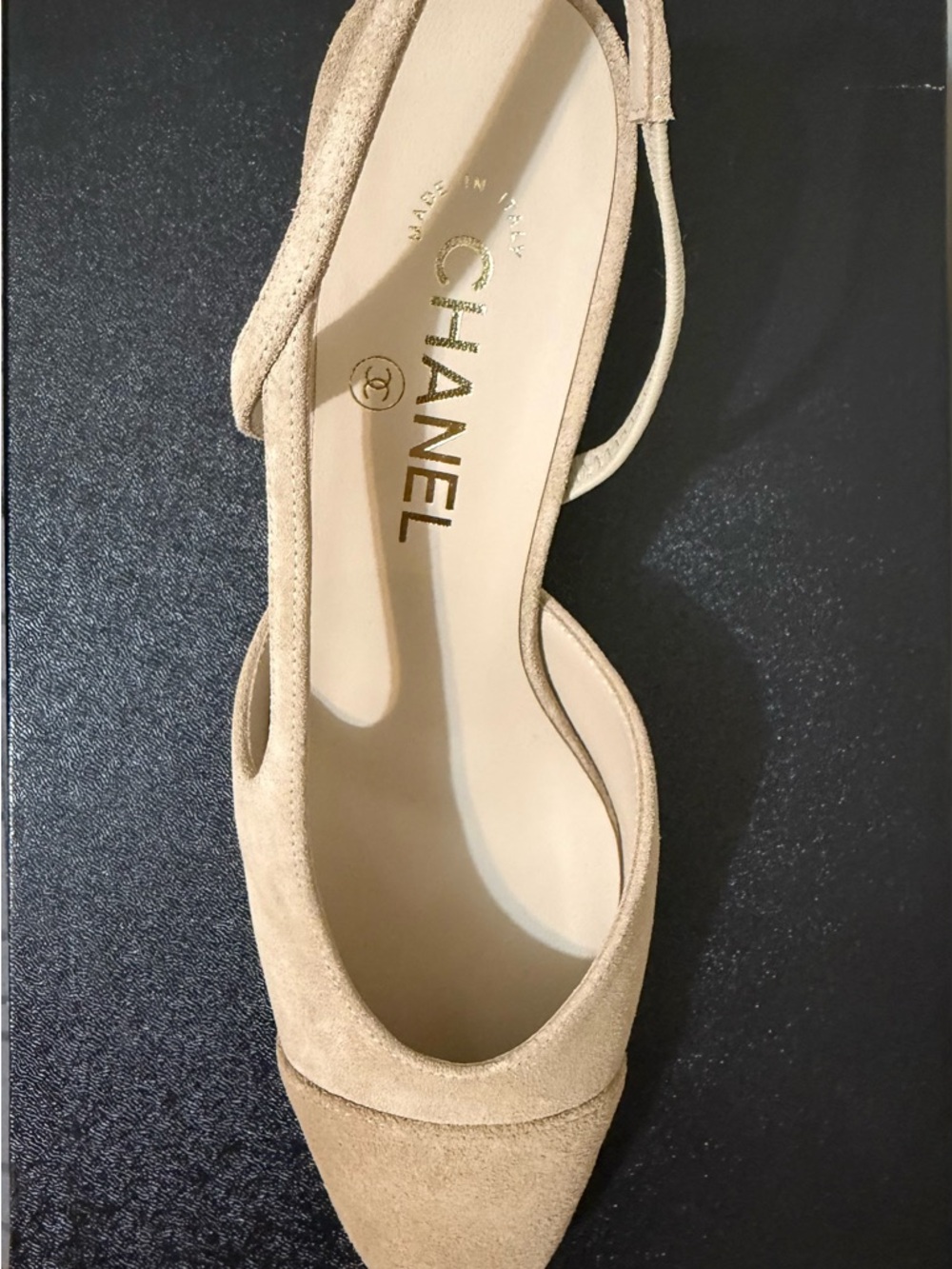 CHANEL Black Wedge Shoes - Picture 2 of 6
